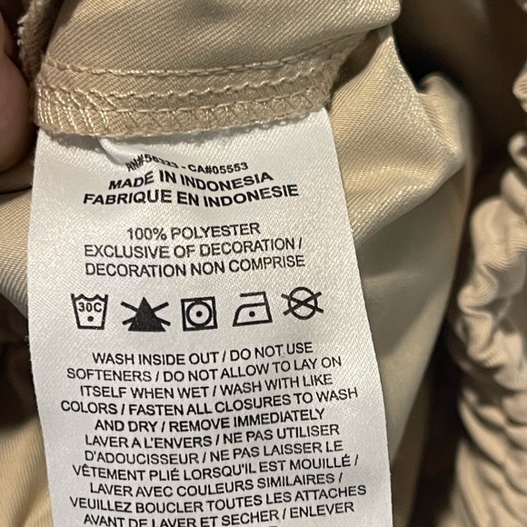 Nike Track Pants in Beige with White Accents - Picture 12 of 12